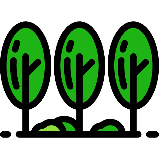 Trees nature ecology garden icon