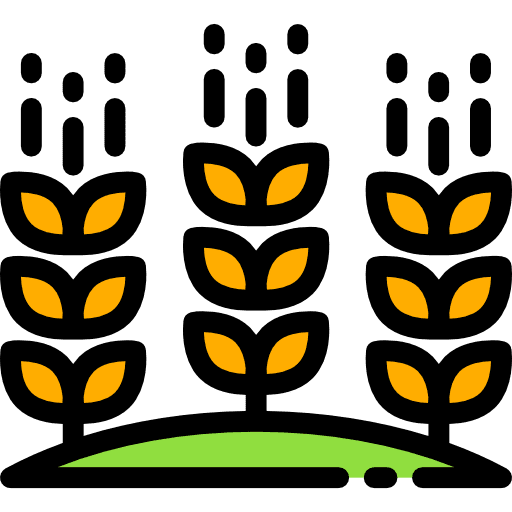 Field nature scenery landscape icon