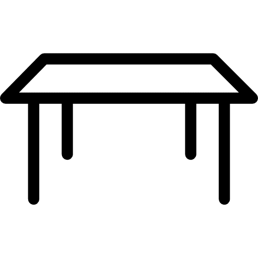 Table furniture living room furniture and household icon