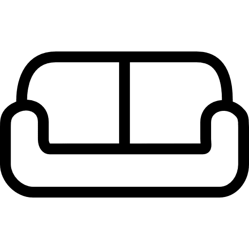 Sofa furniture relax couch icon