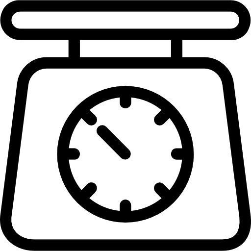 Weight control food weight icon