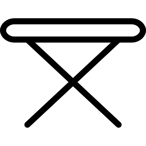 Iron table furniture and household side view iron table icon