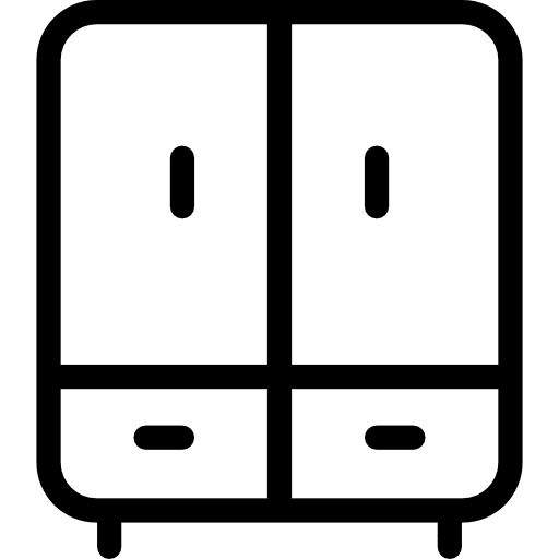 Closet household elegant closet icon