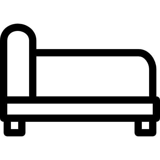 Couch relax furniture and household sofa icon