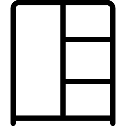 Elegant furniture household closet icon