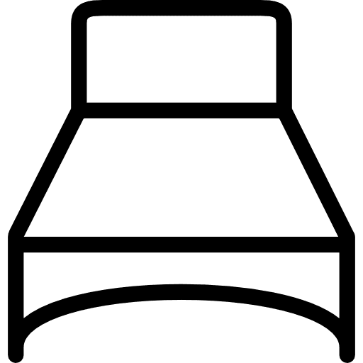 Bed furniture furniture and household sleeping icon