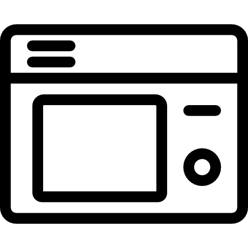 Microwave microwave oven microwave heating icon