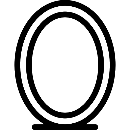 Mirror beauty salon beauty furniture and household icon