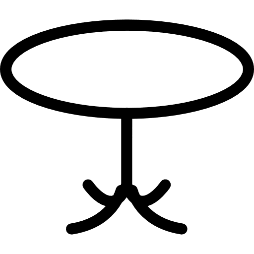 Table desk living room furniture icon