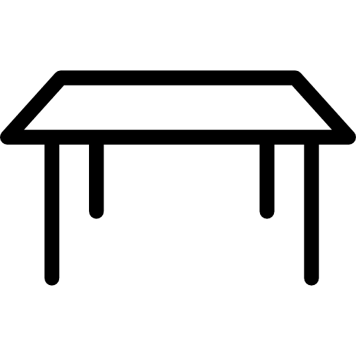 Table furniture and household furniture desk icon