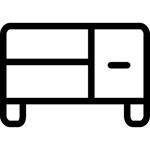 Wardrobe closet furniture and household lockers icon