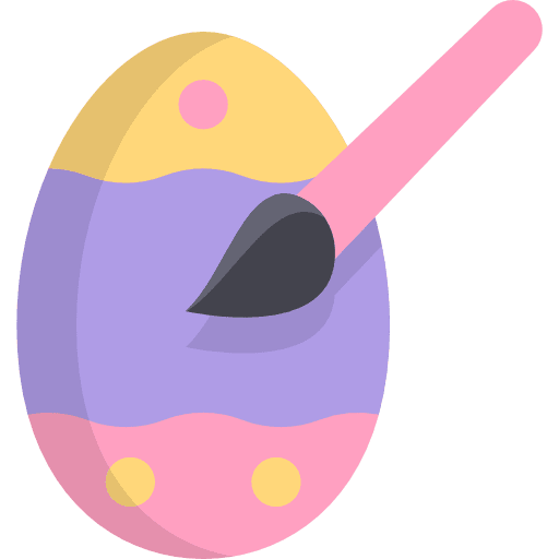 Easter egg egg easter brush icon