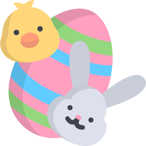 Easter egg food easter bunny egg icon