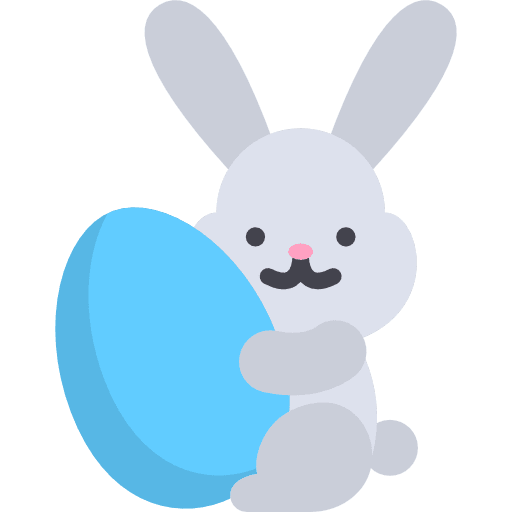 Easter bunny rabbit animals pet icon