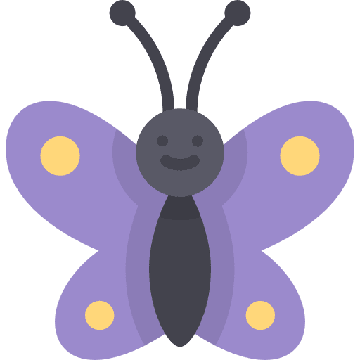 Butterfly animals insect moths icon