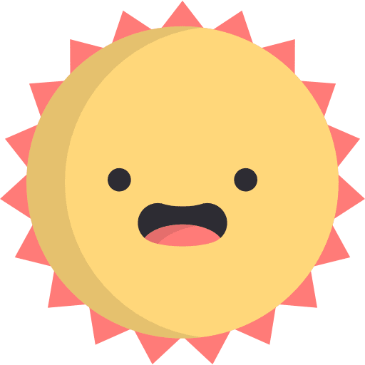Sun summertime summer meteorology icon