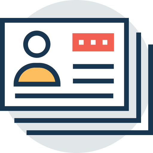 Business cards business id card business cards icon