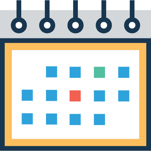 Calendar schedule time and date time icon