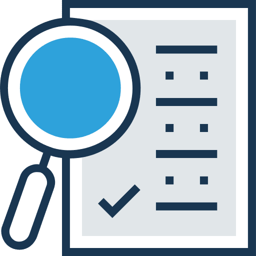 List checking list files and folders icon