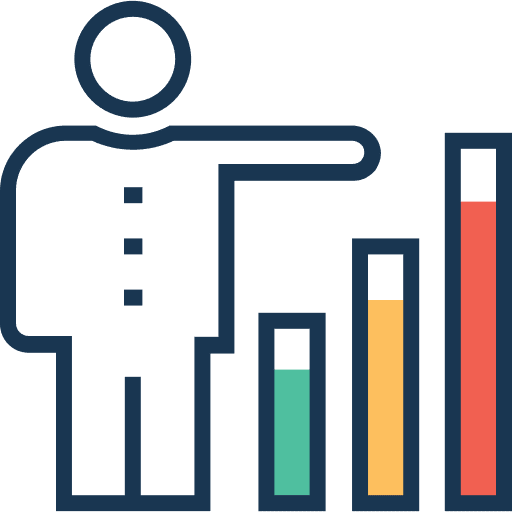 Profits statistics bar chart stats icon