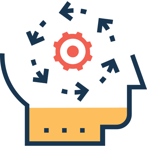 Think learning thinking development icon