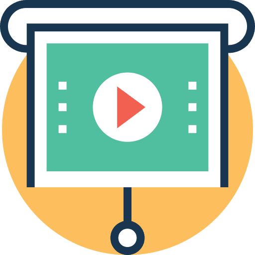 Presentation presentation video business icon