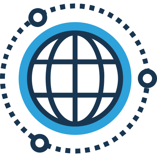 Worldwide globe grid multimedia signs icon