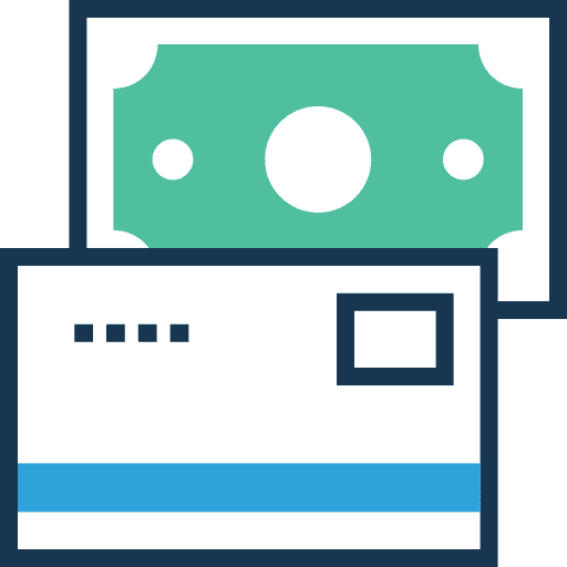 Credit card commerce online store business and finance icon