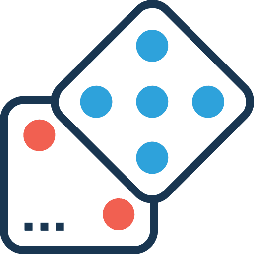 Dice casino dice luck icon