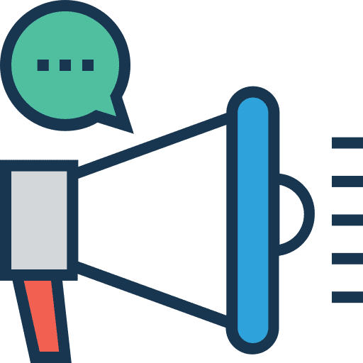 Megaphone marketing communications advertising icon