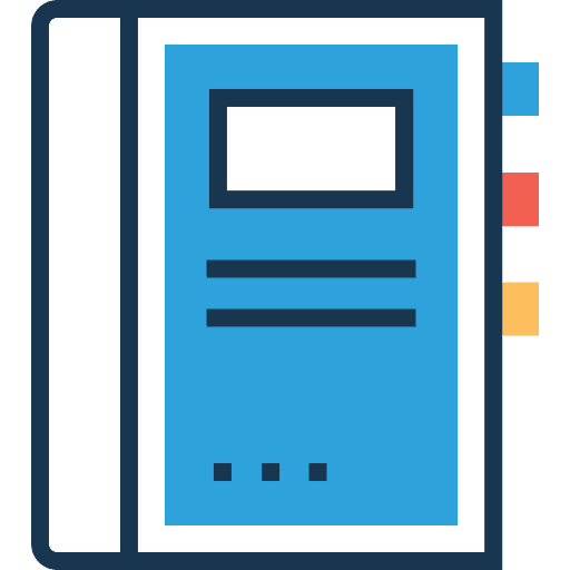 Agenda business and finance agenda notebook icon