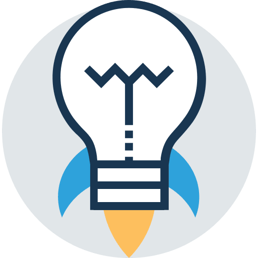 Idea seo and web idea invention icon