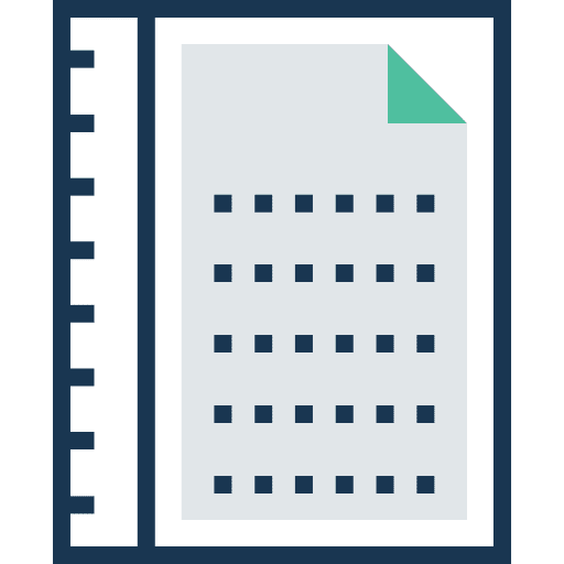 Notebook agenda business and finance bookmark icon