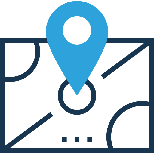 Gps map location street map pin icon