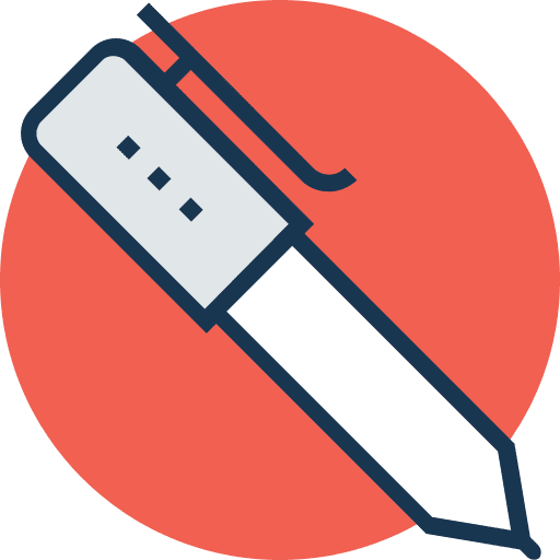 Pen pen tools and utensils business and finance icon