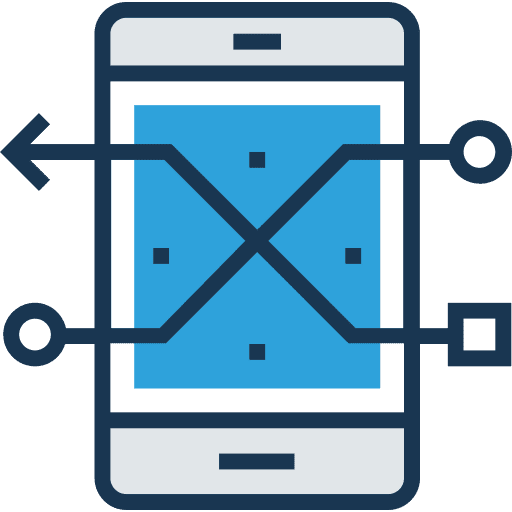 Smartphone cellphone touch screen mobile phone icon