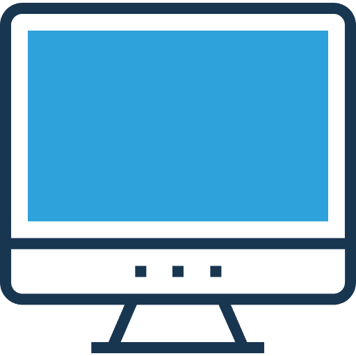 Computer monitor screen computer icon