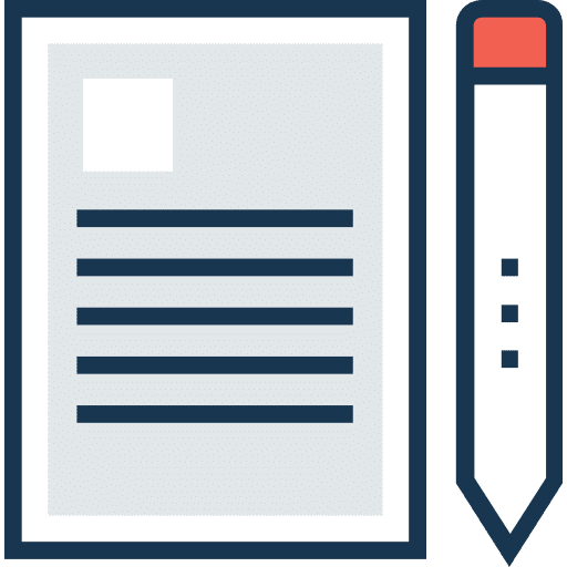 Contract document agreement signature icon