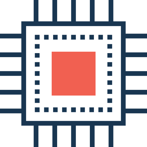 Microchip computer chips tools and utensils icon