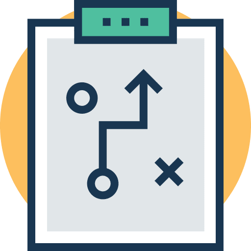 Strategy tactical sport tactics icon