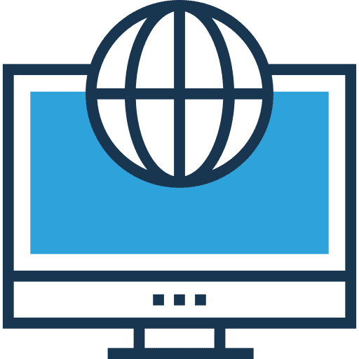 Computer tv screen television icon