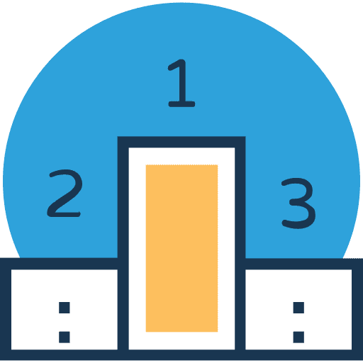 Podium position education sports icon