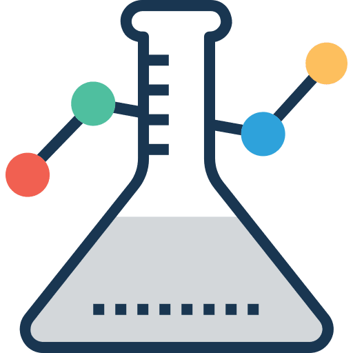Flask education flasks test tube icon