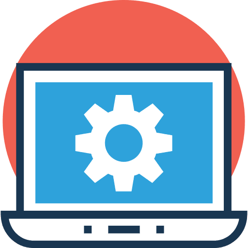 Laptop technology computing electronics icon