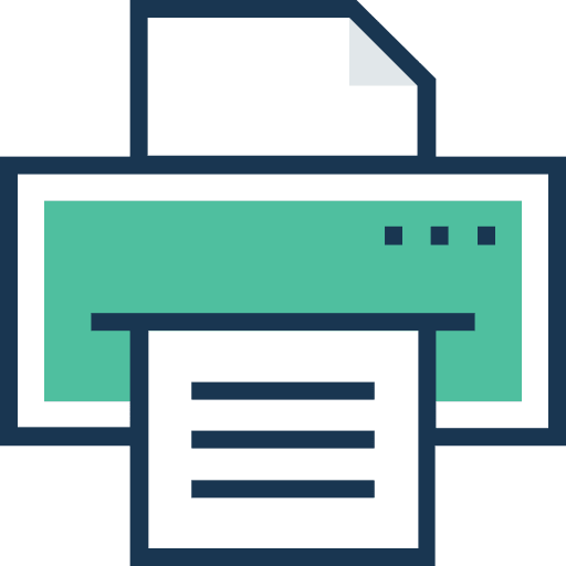 Printer electronics printing ink icon