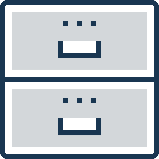 Cabinet filing cabinet office material cabinet icon