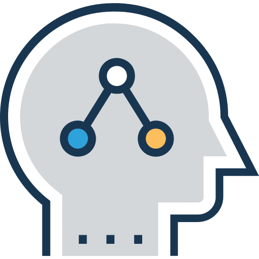 Share social media head connector icon