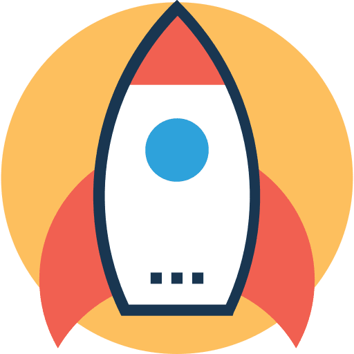 Startup transportation rocket rocket ship icon