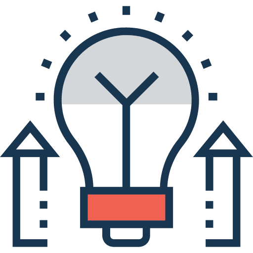 Idea light bulb seo and web illumination icon