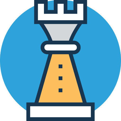 Strategy business chess sports and competition icon